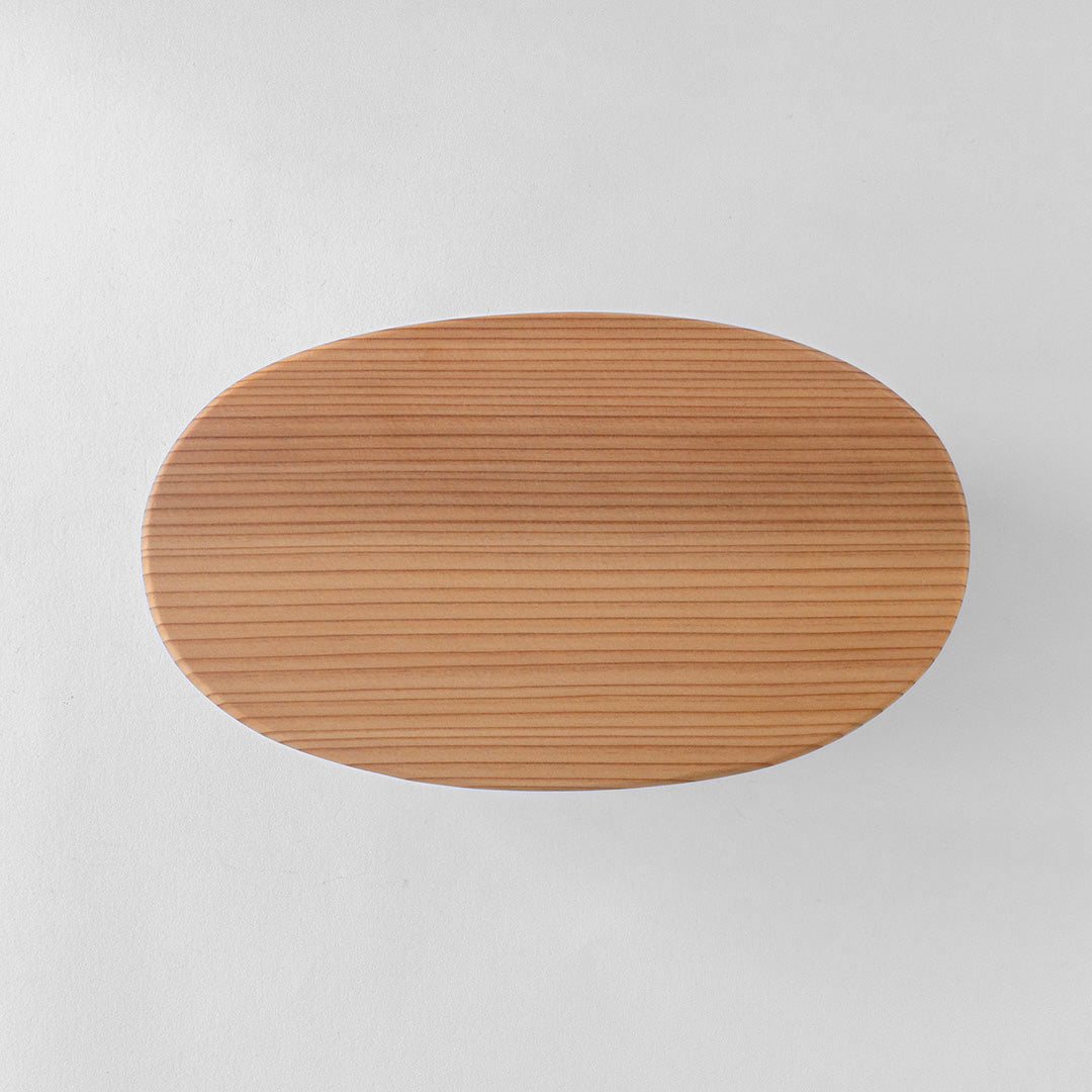 ◆Ryobian - Oval "Magewappa" Lunch Box (Medium, Gift Wrap)