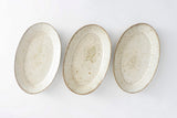 Miyagi Pottery Oval S White Glaze