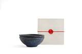 ◆Teppei Terada - KUROgane TALL BOWL 180 (Gift Set of 2)