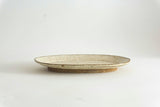Miyagi Pottery Oval S White Glaze