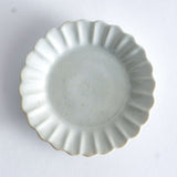 ◆Yazaemon Kiln - Small Chrysanthemum and Four-ridged Plates, Old White Porcelain (Gift Set of 2×2)