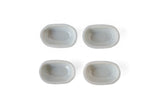 ◆Yazaemon Kiln - Small Oval Plates, Old White Porcelain (Gift Set of 4)