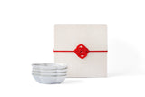 ◆Yazaemon Kiln - Small Mamebachi Bowls, Old White Porcelain (Gift Set of 4)