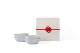 ◆Yazaemon Kiln - Small Oval Plates, Old White Porcelain (Gift Set of 4)