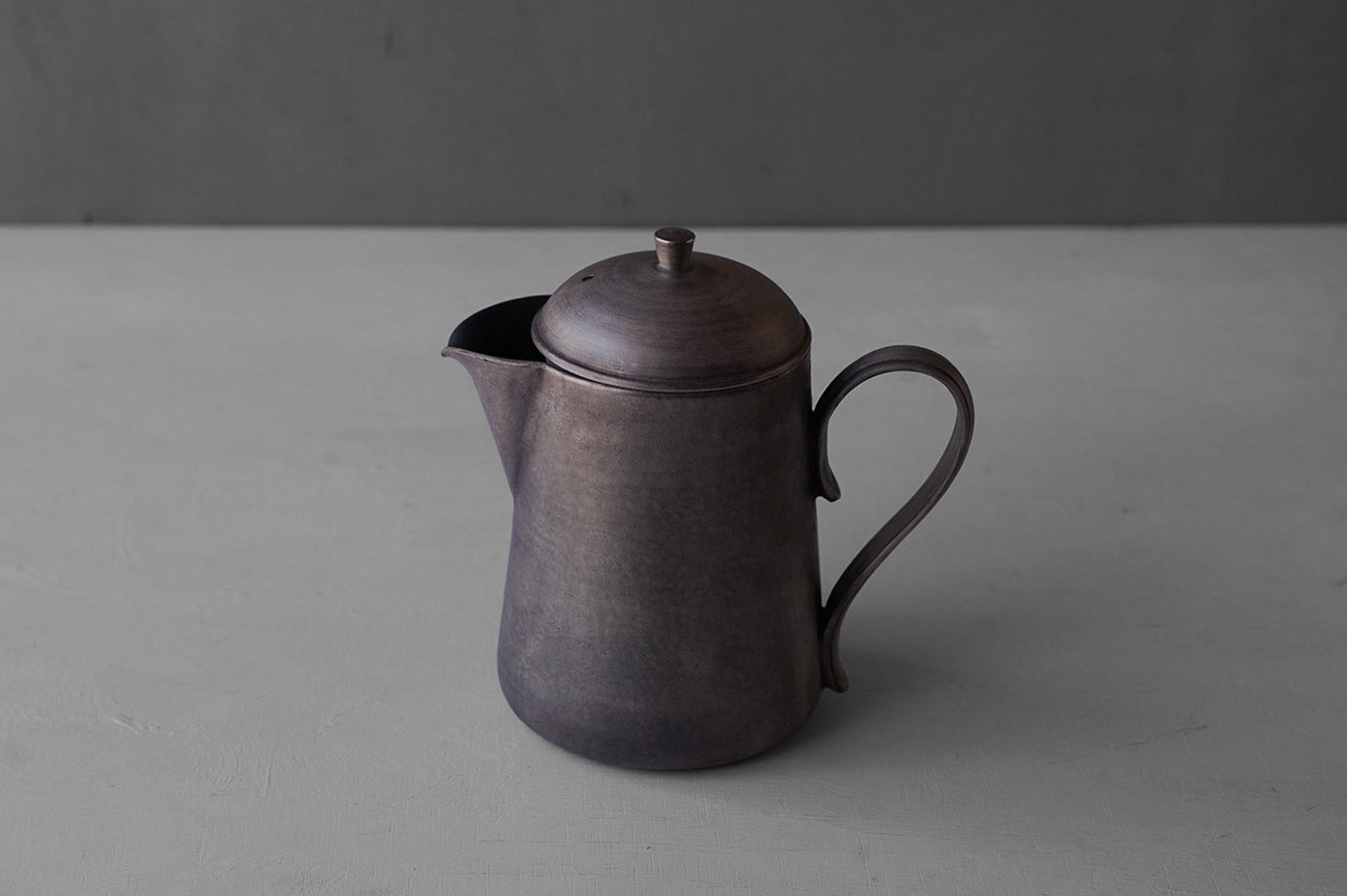 Tatsuya Hattori Silver Glaze Pewter Pitcher