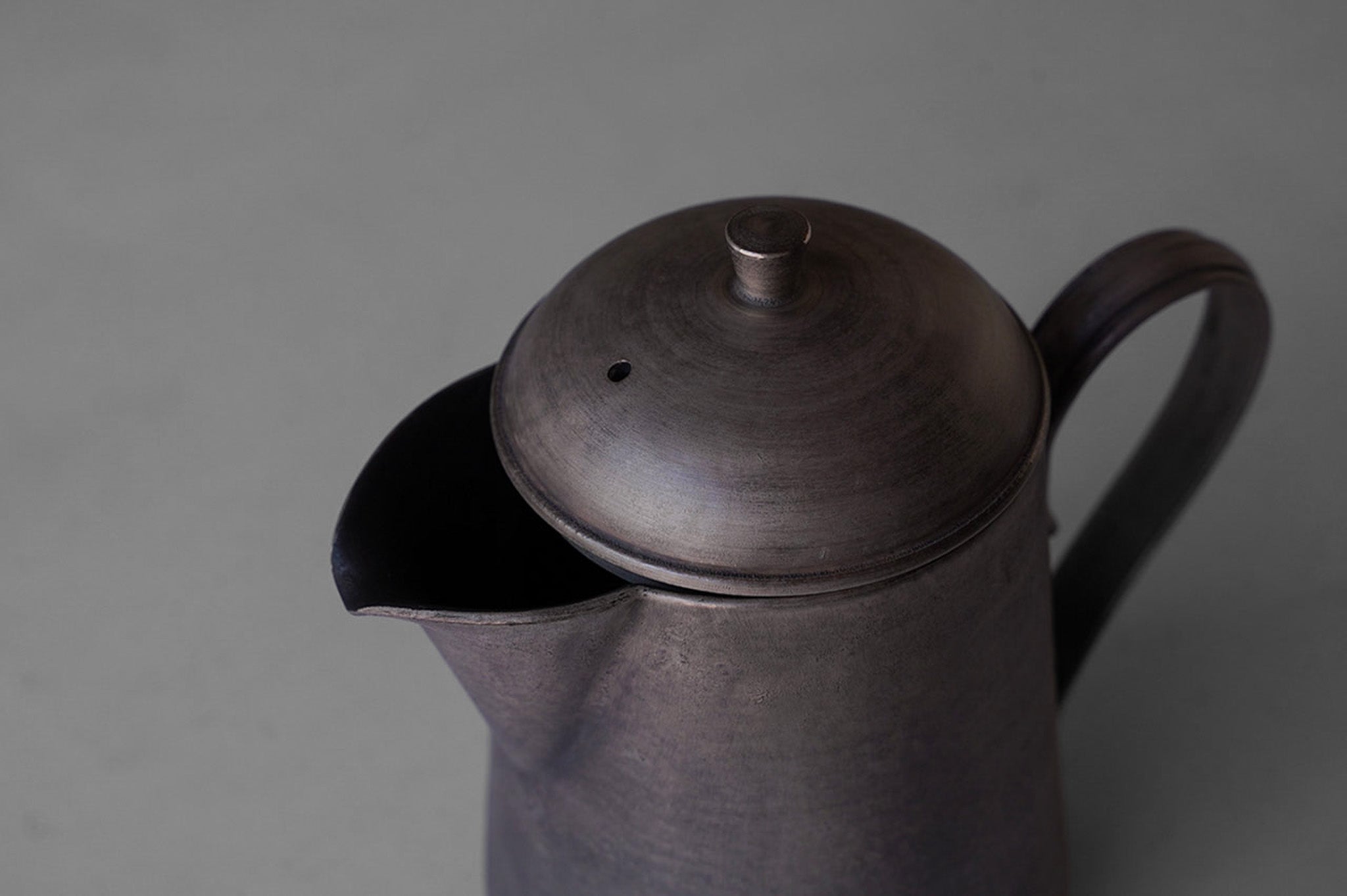 Tatsuya Hattori Silver Glaze Pewter Pitcher