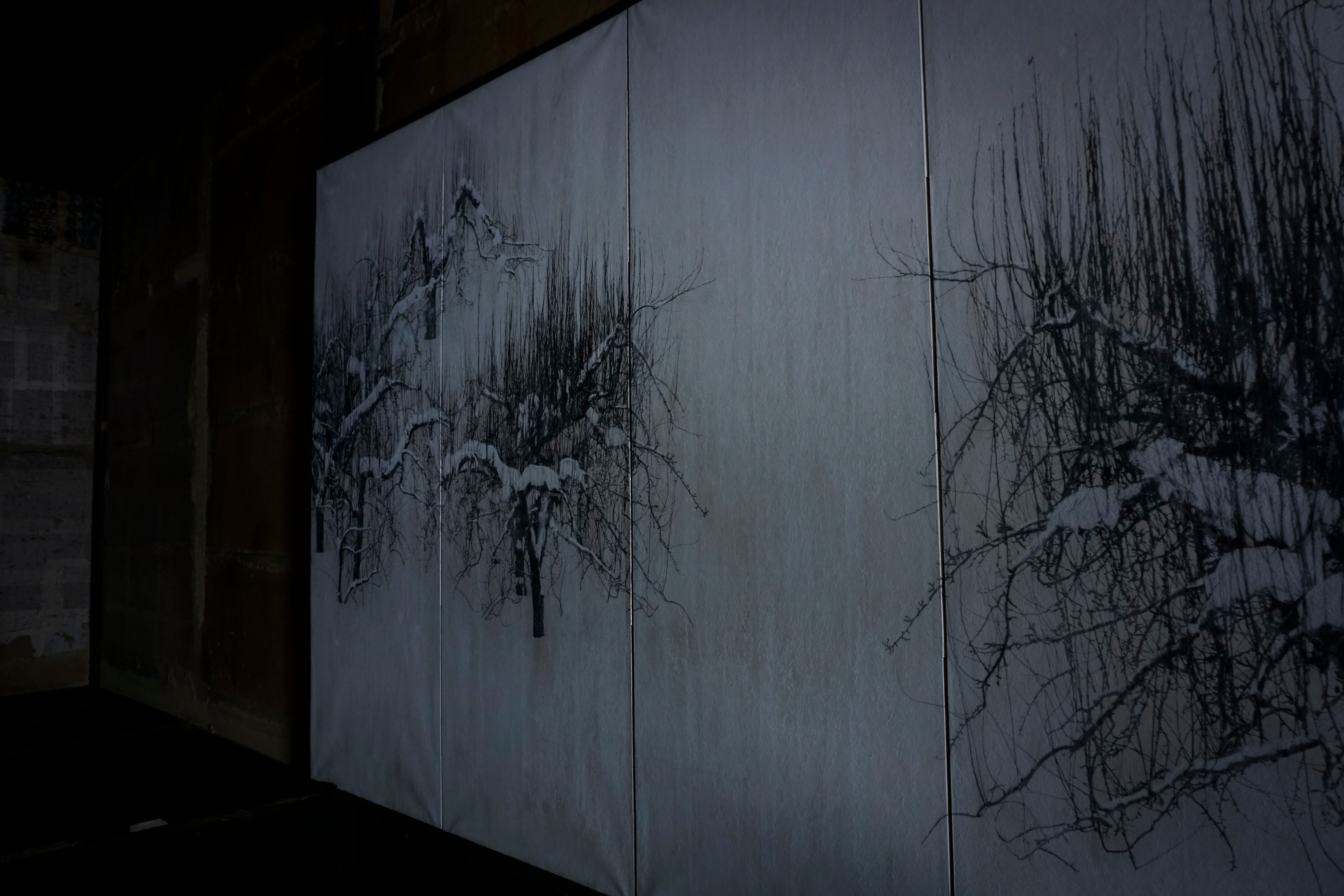 ●25-SG6-Byobu W3200mm×H1530mm hand colored