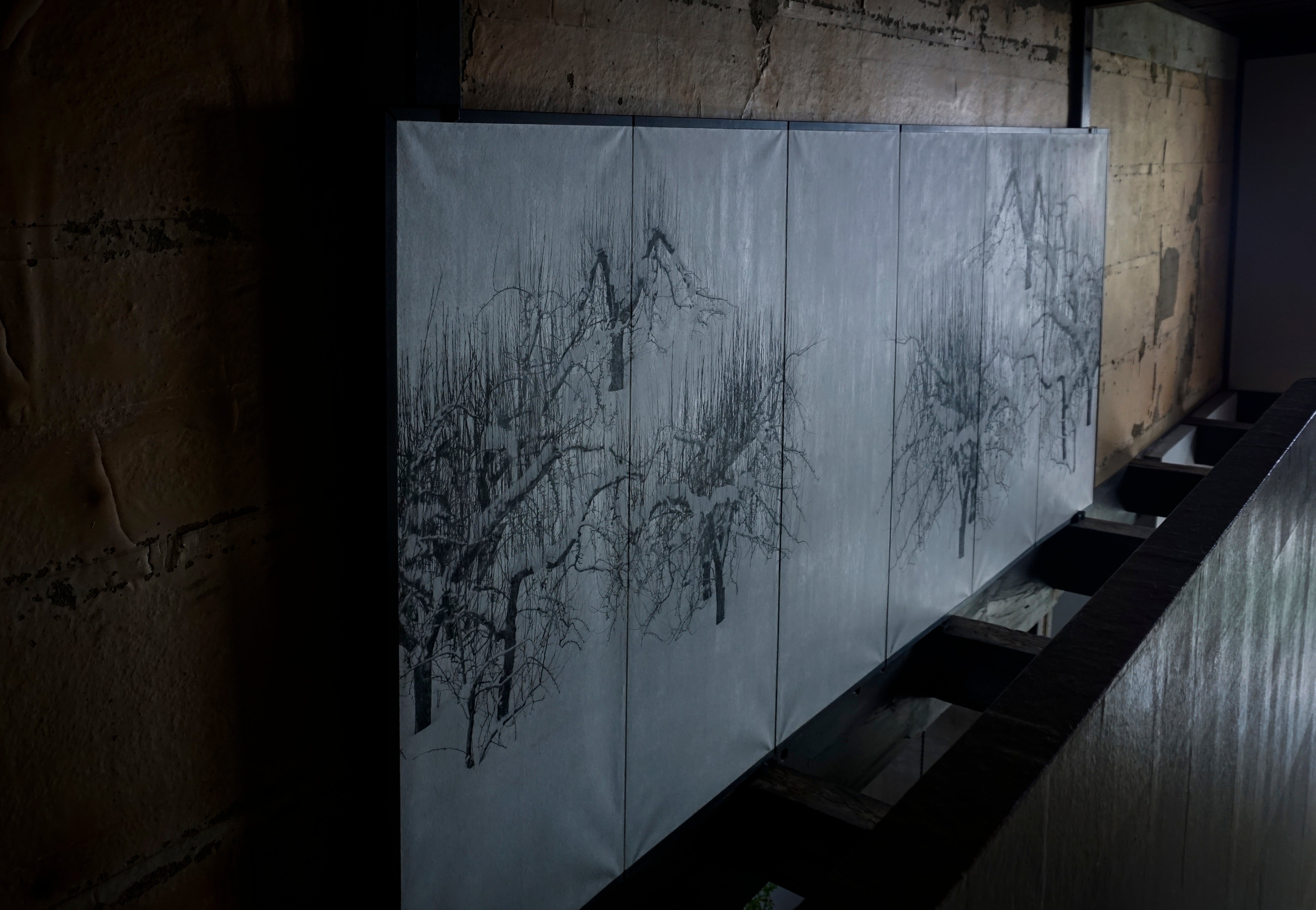 ●25-SG6-Byobu W3200mm×H1530mm hand colored