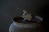 ●25-IM28 Painted Grayware Jar – Camel