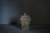 ●25-IM28 Painted Grayware Jar – Camel