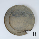 浮様 リム皿 280 鼠 鎹