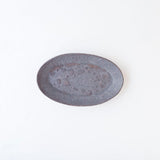 Miyagi Pottery Oval M Black Glaze