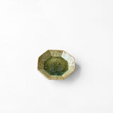 Miyagi Pottery Octangular Plate S Ash Glaze
