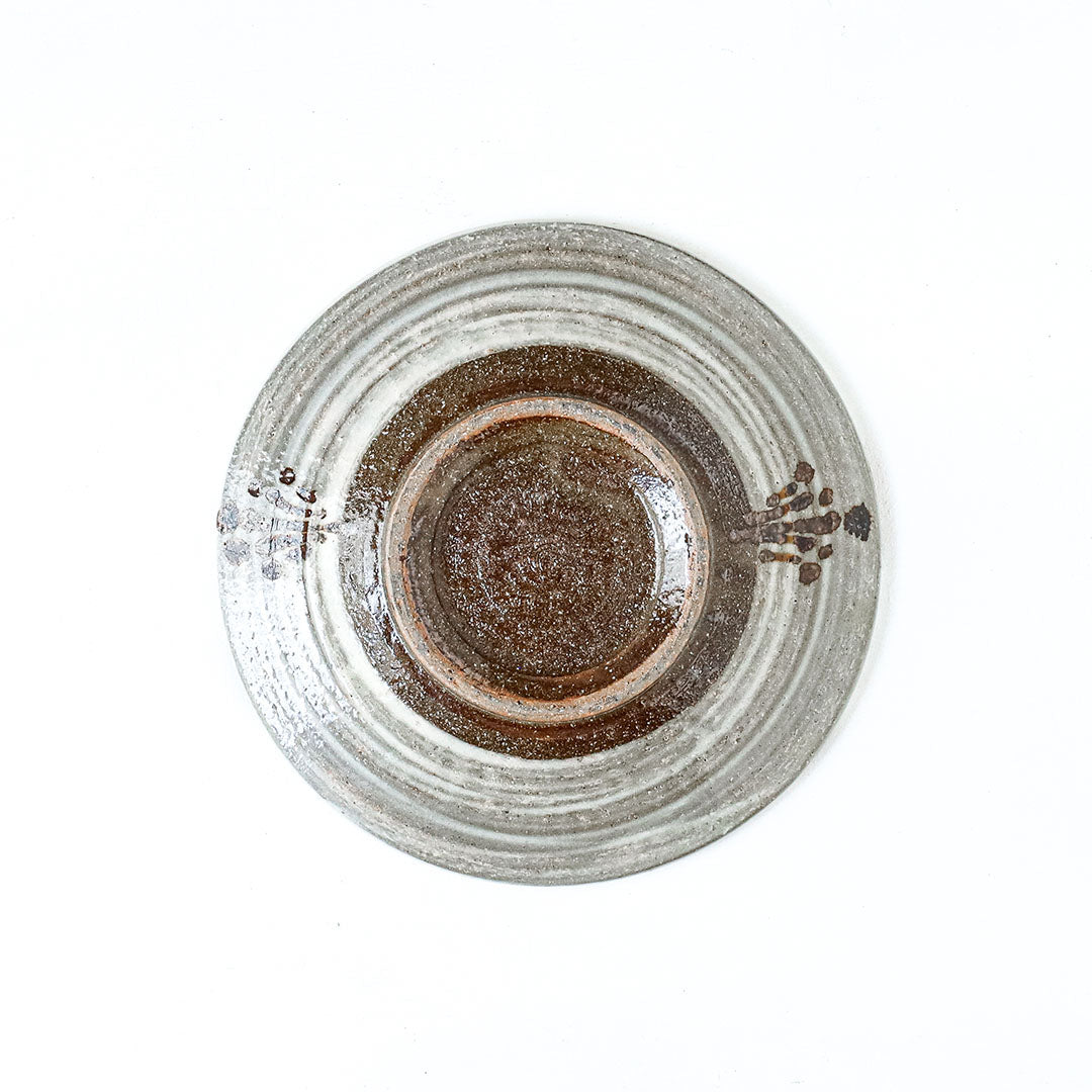 陶房眞喜屋 5寸皿 キクカラクサ 鉄絵