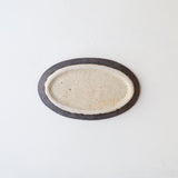 Miyagi Pottery Oval M Black Glaze