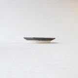 Miyagi Pottery Octangular Plate M Black Glaze