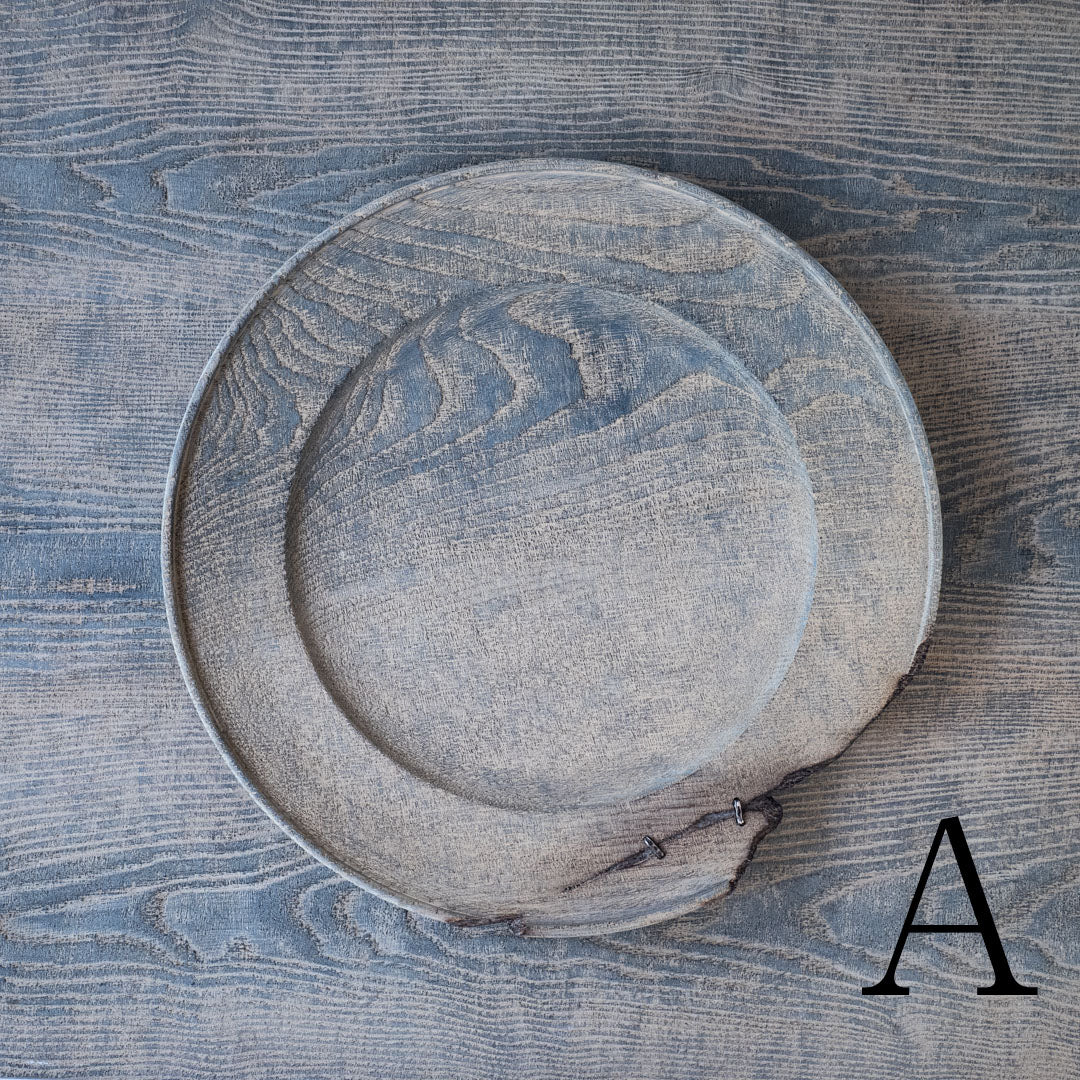 ●25-SD5リム皿 銀鎹 280 鼠