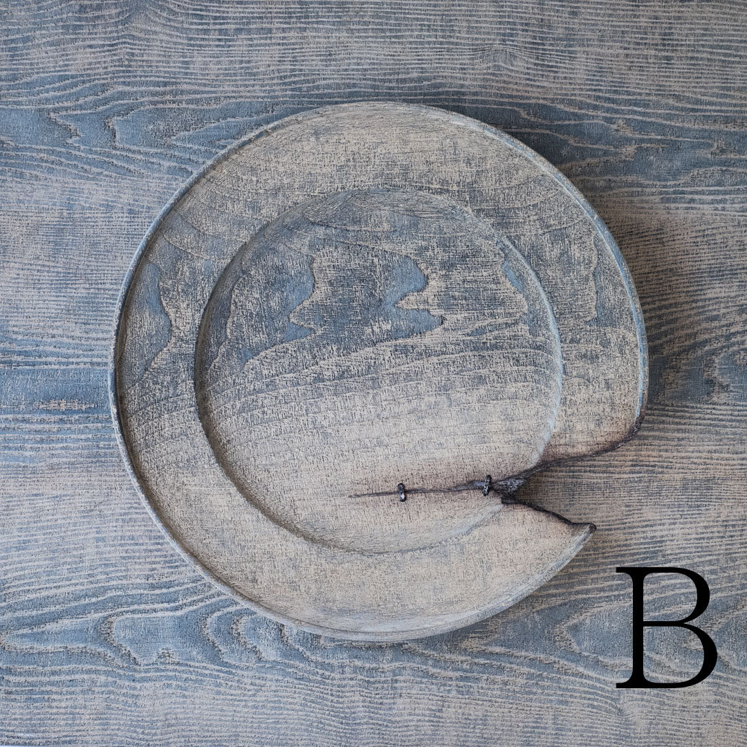 ●25-SD5リム皿 銀鎹 280 鼠