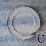 ●25-SD5リム皿 銀鎹 280 鼠