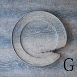 ●25-SD5リム皿 銀鎹 280 鼠