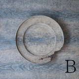 ●25-SD4リム皿 銀鎹 240 鼠