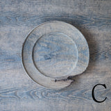 ●25-SD4リム皿 銀鎹 240 鼠