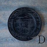 ●25-SD7リム皿 銀鎹 280 黒