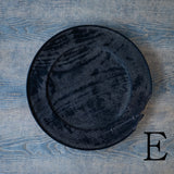 ●25-SD7リム皿 銀鎹 280 黒