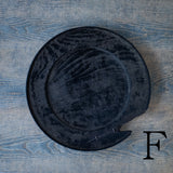 ●25-SD7リム皿 銀鎹 280 黒