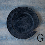 ●25-SD7リム皿 銀鎹 280 黒