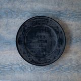 ●25-SD6リム皿 銀鎹 240 黒