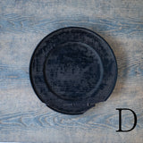 ●25-SD6リム皿 銀鎹 240 黒