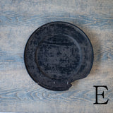 ●25-SD6リム皿 銀鎹 240 黒