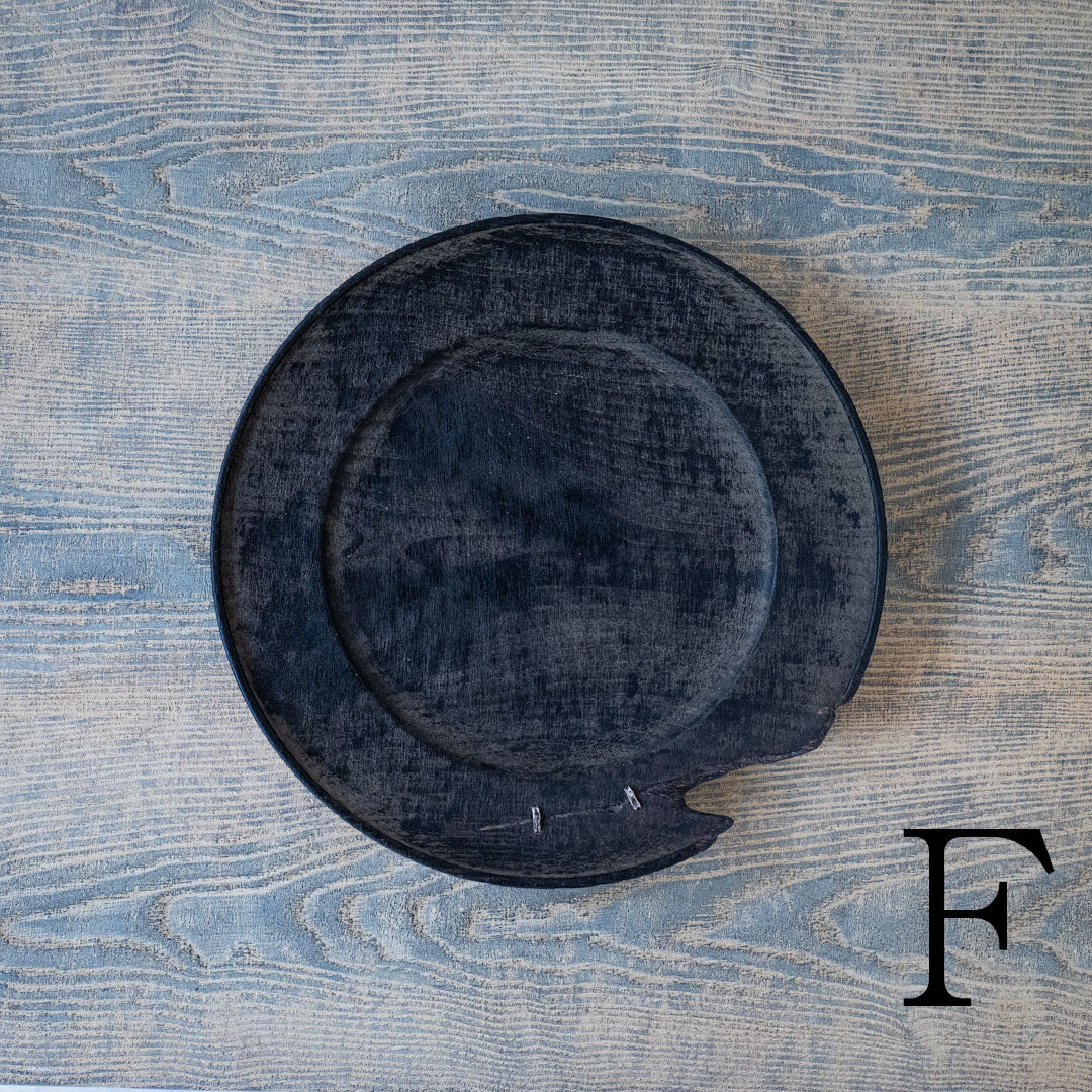 ●25-SD6リム皿 銀鎹 240 黒