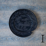 ●25-SD6リム皿 銀鎹 240 黒