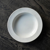●25-YM-29 White Porcelain Soup Bowl