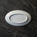 ●25-YM-34 White Porcelain Oval Plate