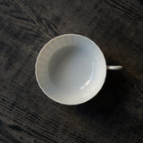 ●25-YM-37 White Porcelain Tea Cup