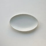 ●25-YM-34 White Porcelain Oval Plate