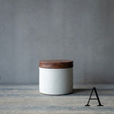 ●25-AF-60 蓋物(木製蓋)白