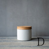 ●25-AF-60 蓋物(木製蓋)白