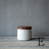 ●25-AF-60 蓋物(木製蓋)白