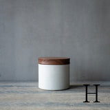 ●25-AF-60 蓋物(木製蓋)白