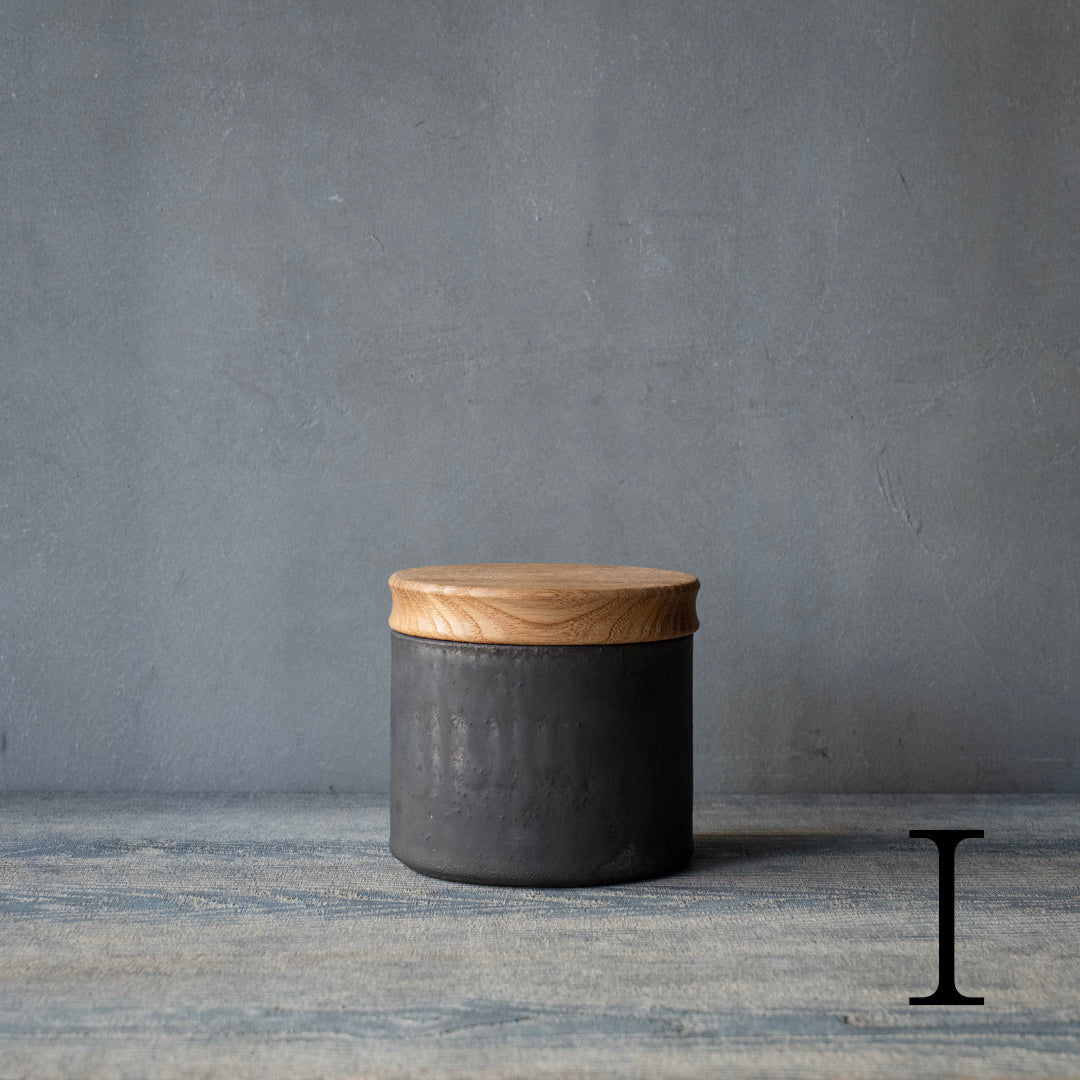 ●25-AF-60 蓋物(木製蓋)黒