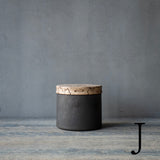 ●25-AF-60 蓋物(木製蓋)黒