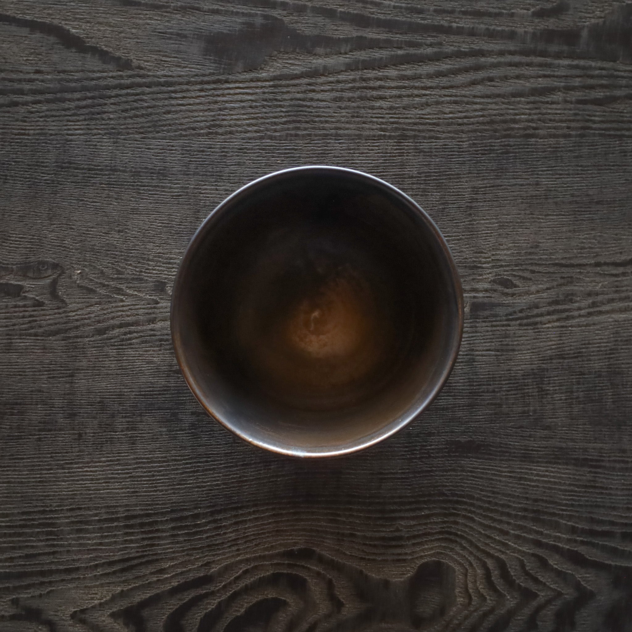 ●26-TY-21 Black Karatsu teabowl