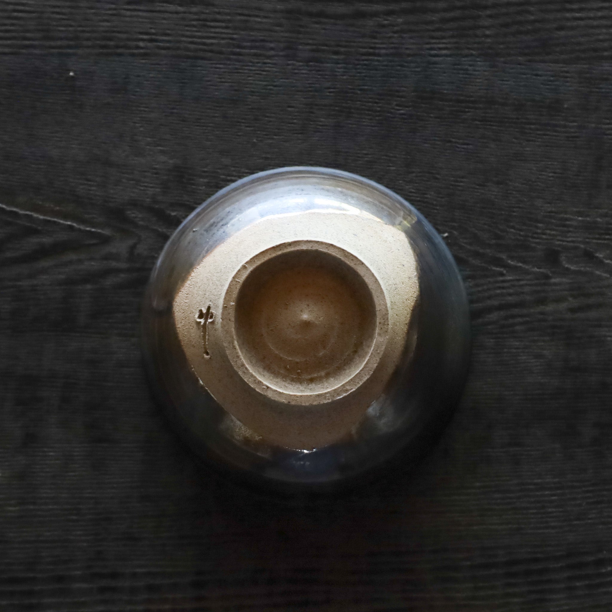 ●26-TY-21 Black Karatsu teabowl