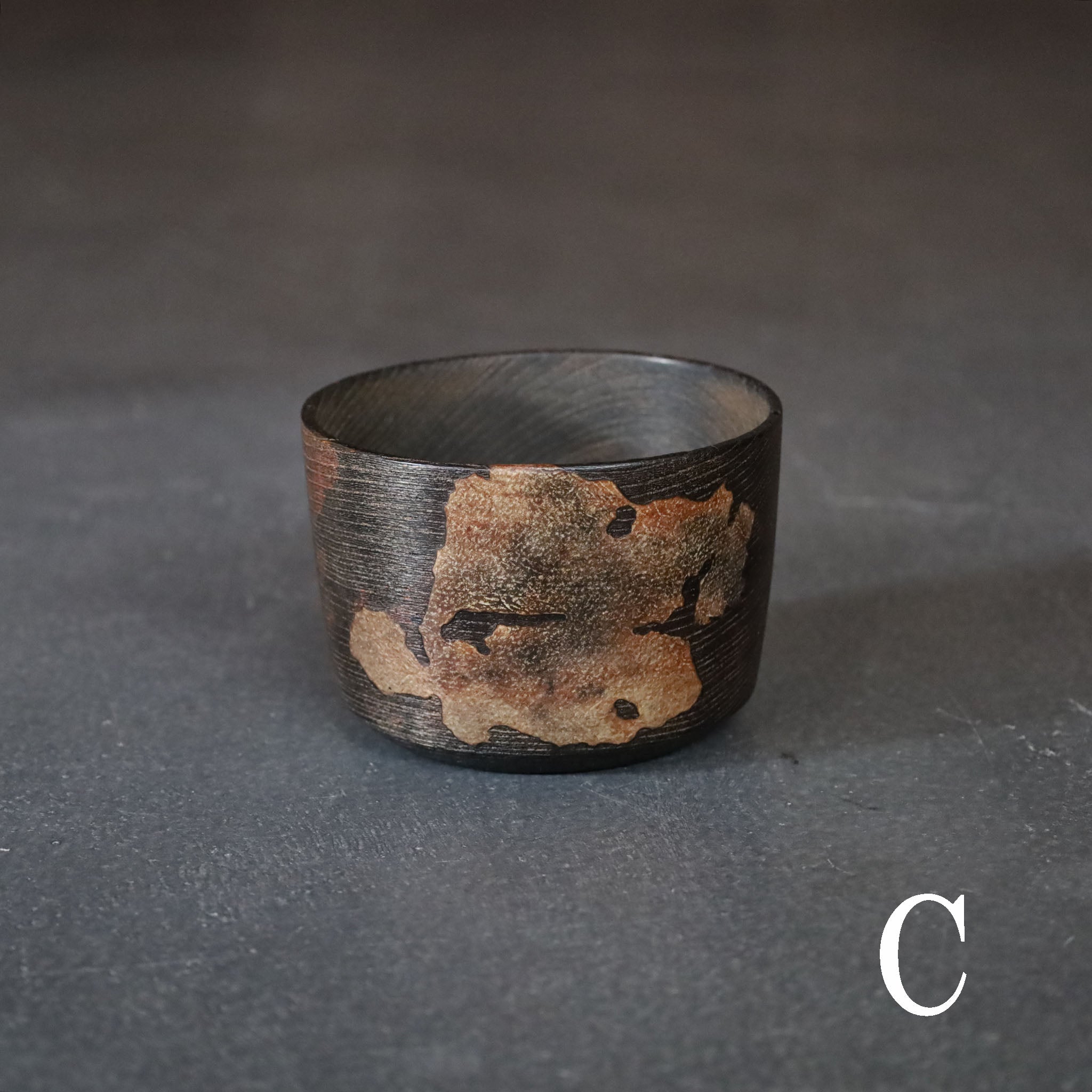 ●26-SD-5 GOKEZOKO Bowl - Botanical Dye / Washi Finish - C
