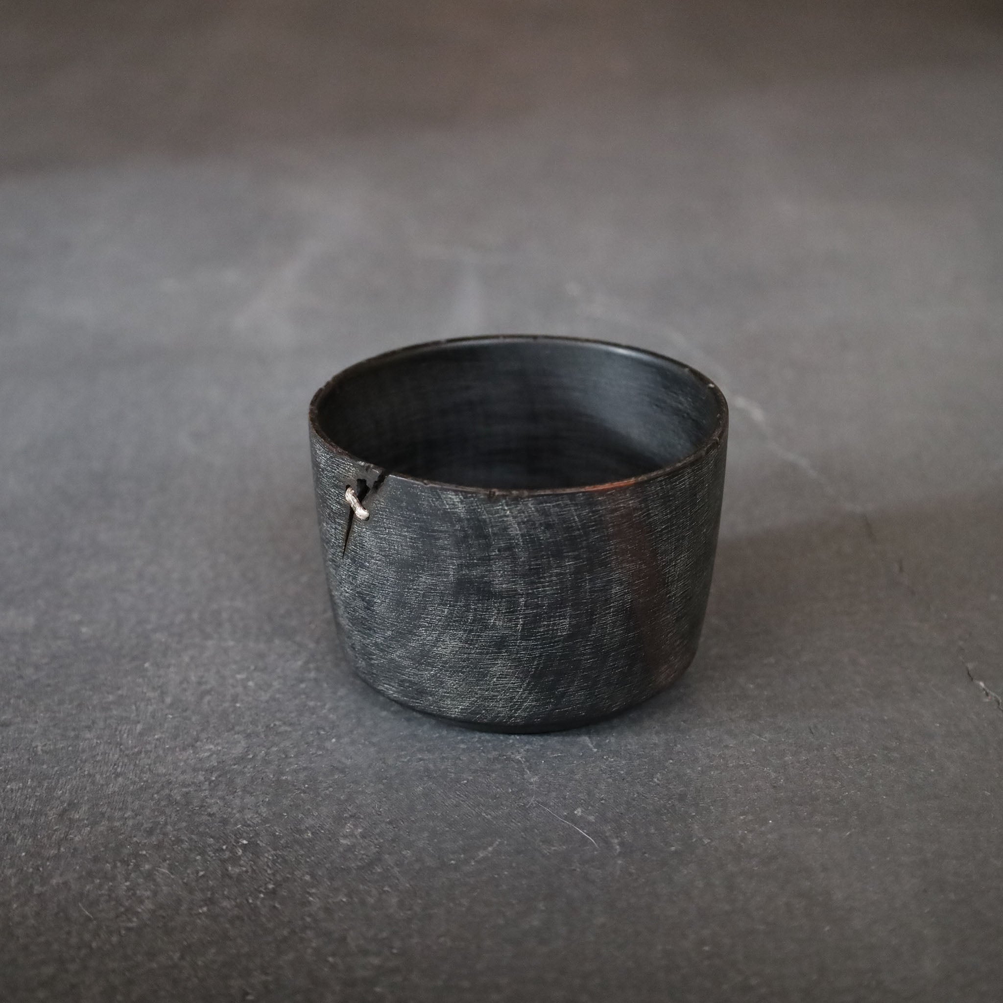 ●26-SD-4 GOKEZOKO Bowl - Botanical Dye with Kasugai