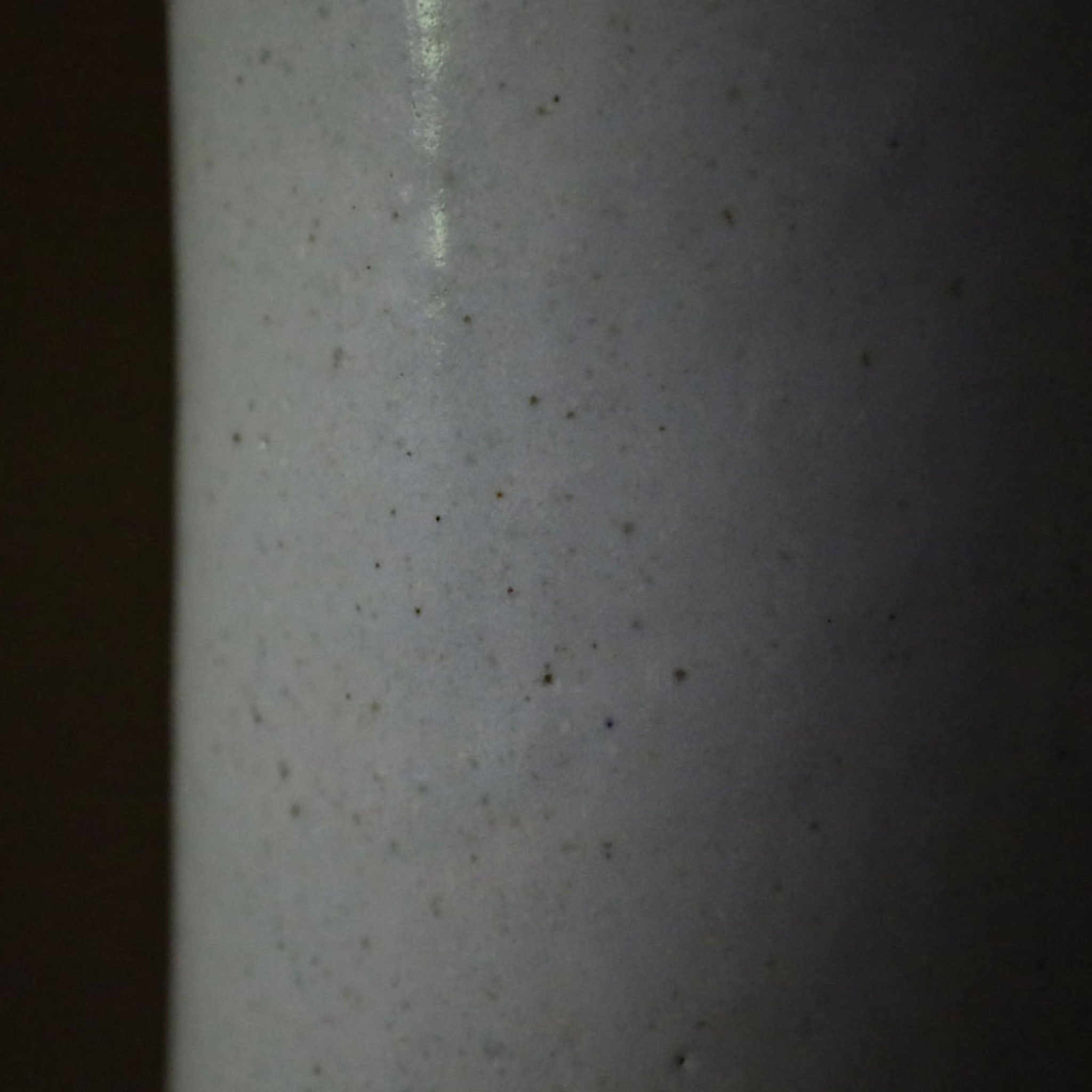●22-TO6 Shingo Oka White Porcelain Quiver Vase